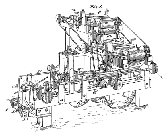 James Albert Bonsack's cigarette rolling machine